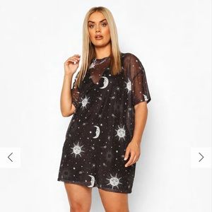 Mesh tshirt dress